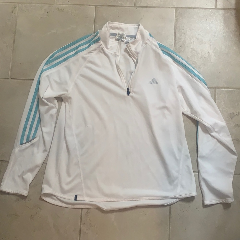 Adidas Girls climate quarter zip up